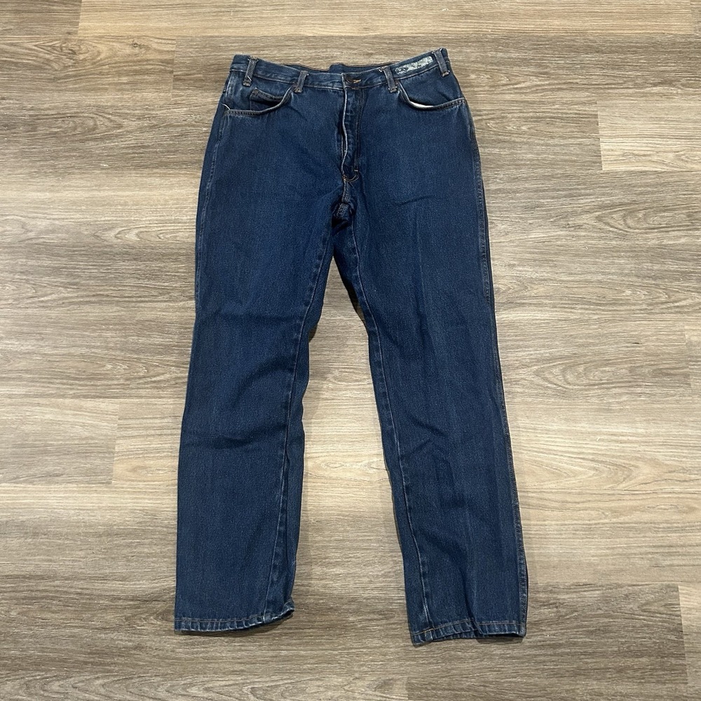 Vintage Dickies Jeans Mens 36x32 Blue Dark‎ Wash Denim Carpenter Y2K Painter